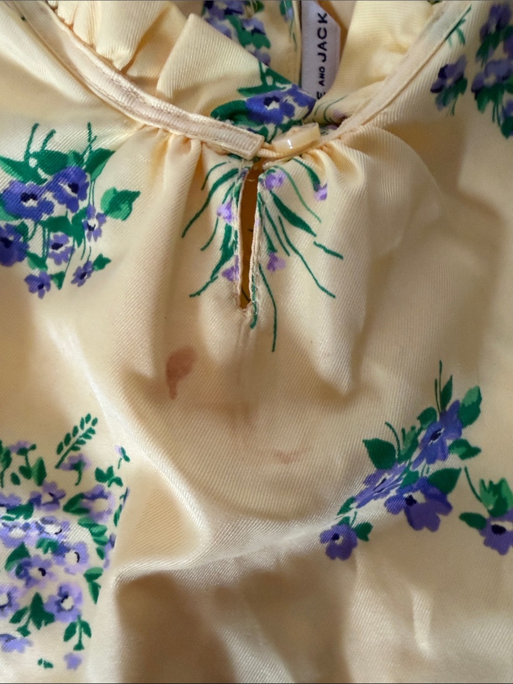 Janie & Jack, Absolutely Gorgeous girls Floral Jumpsuit with striped waistband - Picture 6 of 9